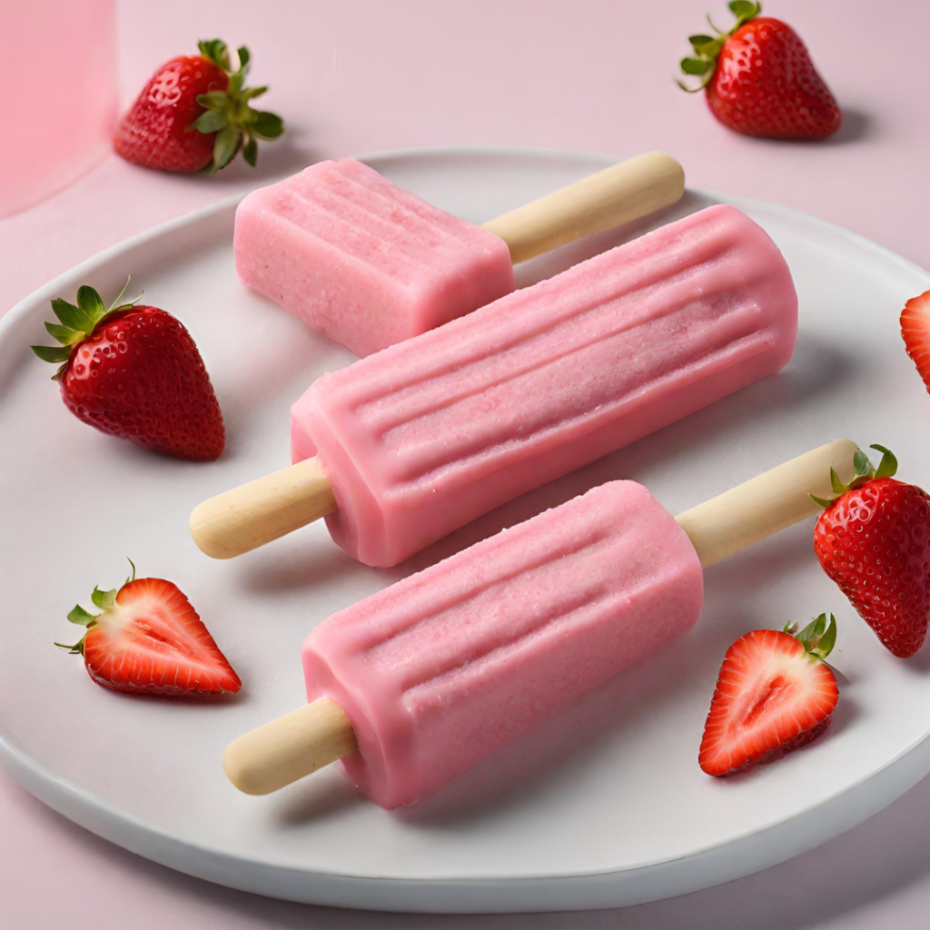 Shmoolish strawberry banana pops